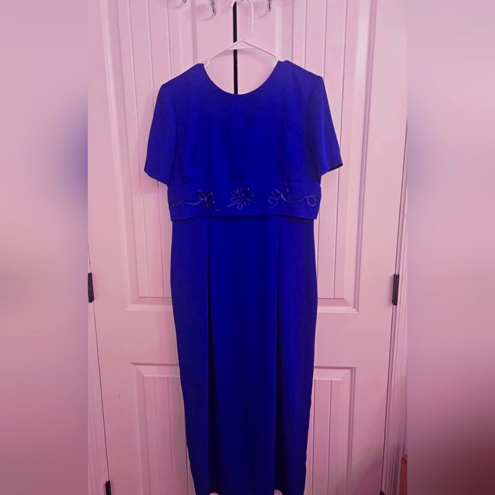 Elegant Blue Women's Dress